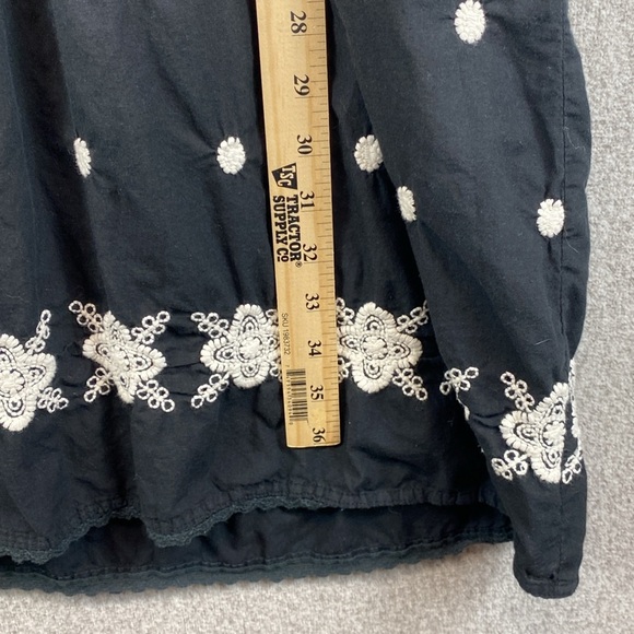 Cute Options boho milkmaid midi dress made in India L dot embroidered cotton - Picture 8 of 12